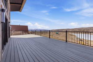 Deck with a mountain view