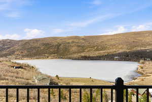 Water view featuring a mountain backdrop