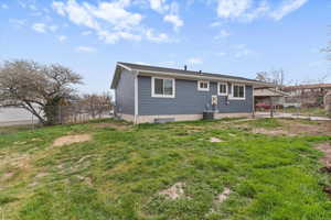 Rear view of property