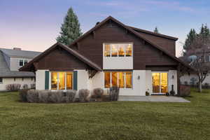 Rear view of home with patio for entertaining!