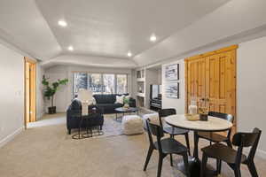 Spacious family room upstairs