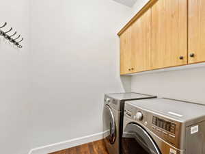 Convenient main floor laundry room