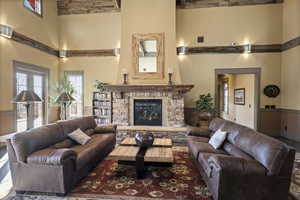 Huge gathering area inside the main clubhouse