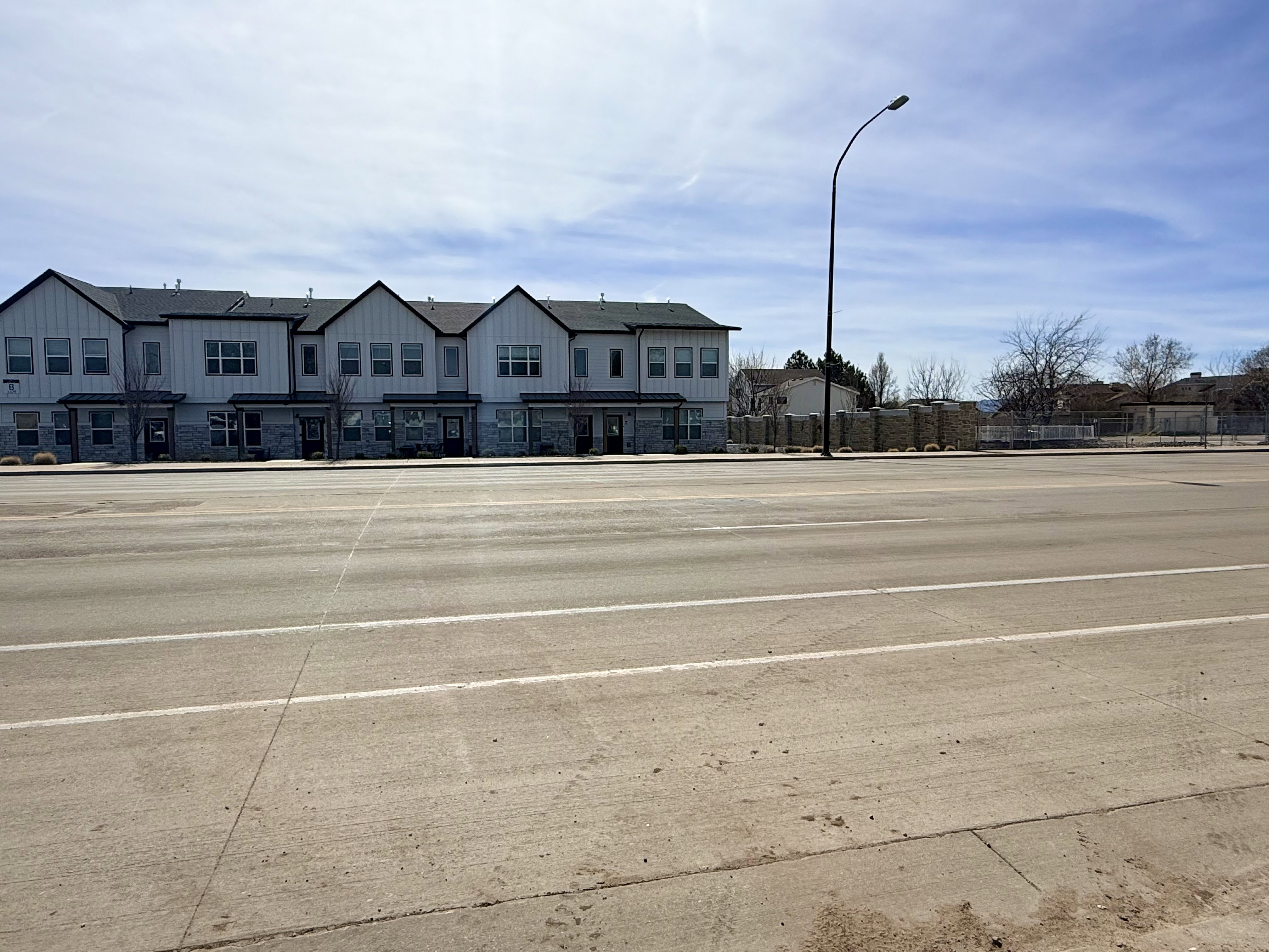 View of concrete road