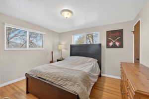 Bedroom featuring light wood-type flooring