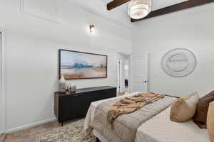 Primary bedroom featuring plush, brand-new neutral carpeting. This soft neutral palette creates a serene atmosphere ready for your personal touch.