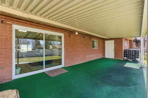 Enjoy effortless outdoor living on this oversized covered patio. The curb-less, no-step entry creates an extension of your interior living space—perfect for a quiet morning or hosting large gatherings in a shaded retreat.