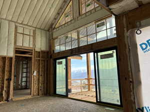 View from living room featuring lots of natural light