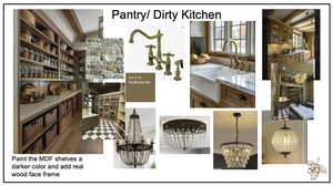 Inspiration Design Board for Pantry