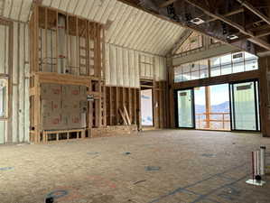 Living room featuring a fireplace