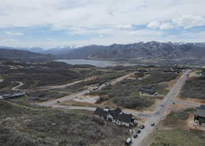 Aerial view of spectacular mountain views