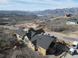 Bird's eye view above the home