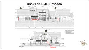 Back and side elevations