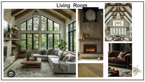 Inspiration Design Board for living room area