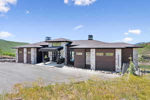 View of property featuring a mountain view