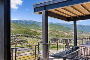 View of mountain backdrop