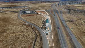 Aerial view of property's location