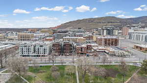 View of city with a mountainous background