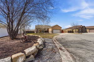 View upon entering cul de sac