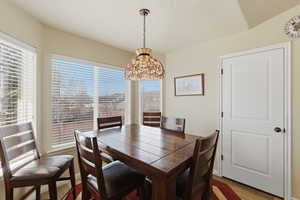 Dining room featuring plenty of natural light