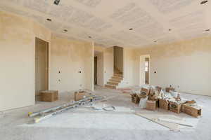 Spare room with stairs