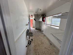 Hall with light floors