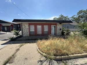 View of front of home with stone siding
