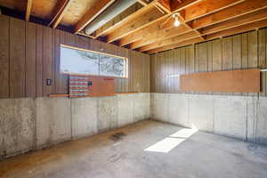 View of below grade area