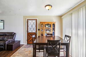 Dining area with plenty of natural light