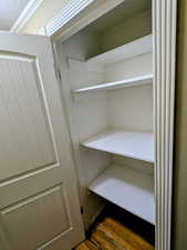 View of closet