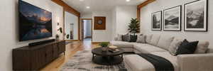 Virtual staging idea for lower Living room