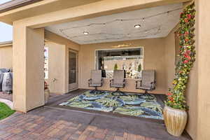 View of patio / terrace with area for grilling