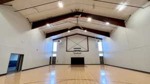 View of basketball court with community basketball court and plenty of natural light