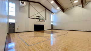 View of basketball court with community basketball court