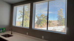 Kitchen featuring a sink