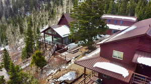 View from above of property
