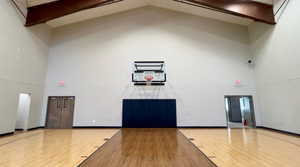 View of sport court featuring community basketball court
