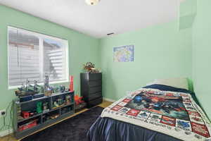Bedroom with baseboards