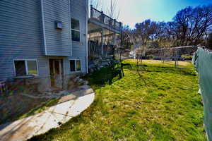 View of yard with a gate for potential ADU
