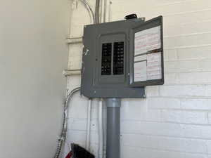 Utility room with electric panel