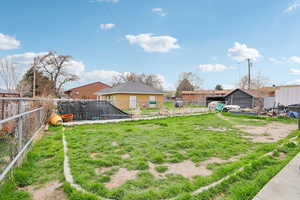 View of backyard