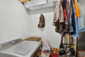View of laundry room