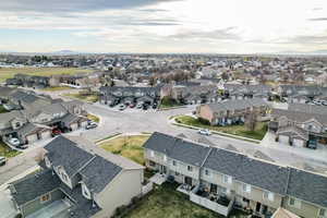 Aerial view of residential area