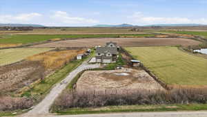 View of rural area with a mountain backdrop