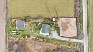 Overview of the main house, property, horse arena, Detached workshop/garage and ADU.