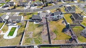 Aerial view of residential area