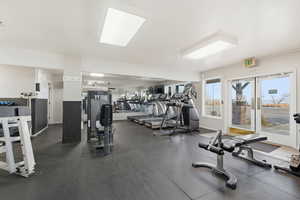 View of workout area