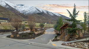 View of mountain background