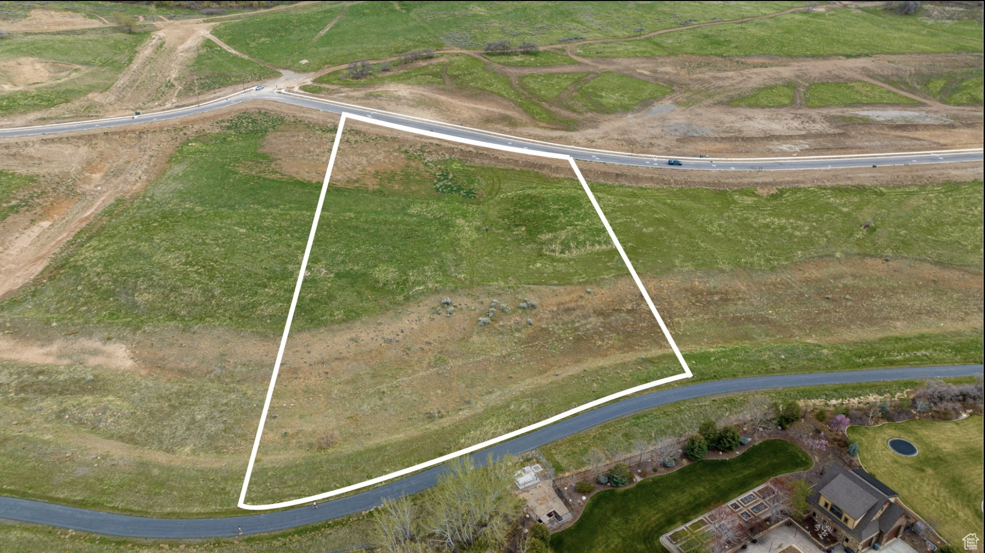 View of rural area with property parcel outlined