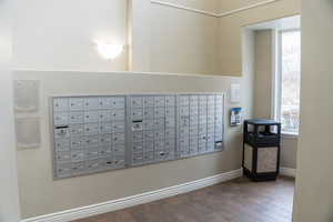 Surrounding community with mail area